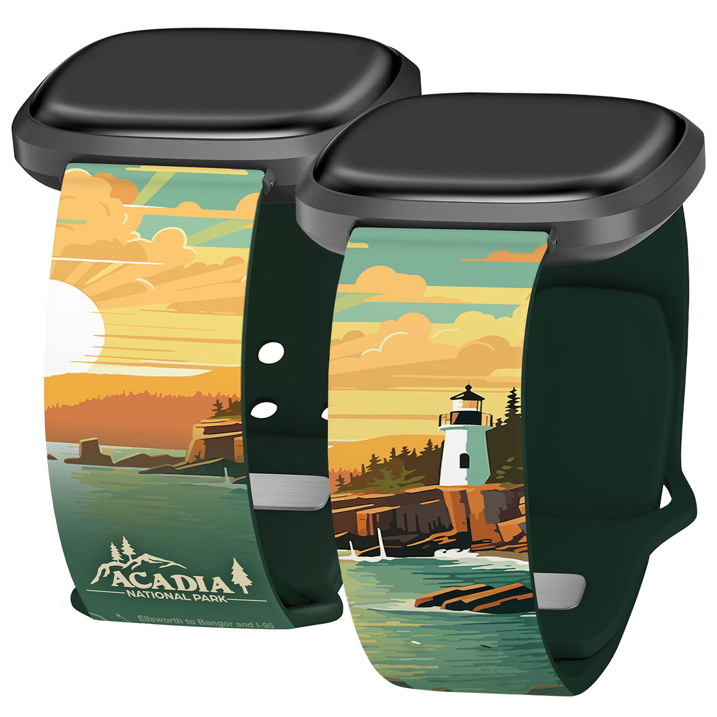 National Parks Acadia HD Fitbit Versa 3 &amp;amp; Sense 1 Watch Band