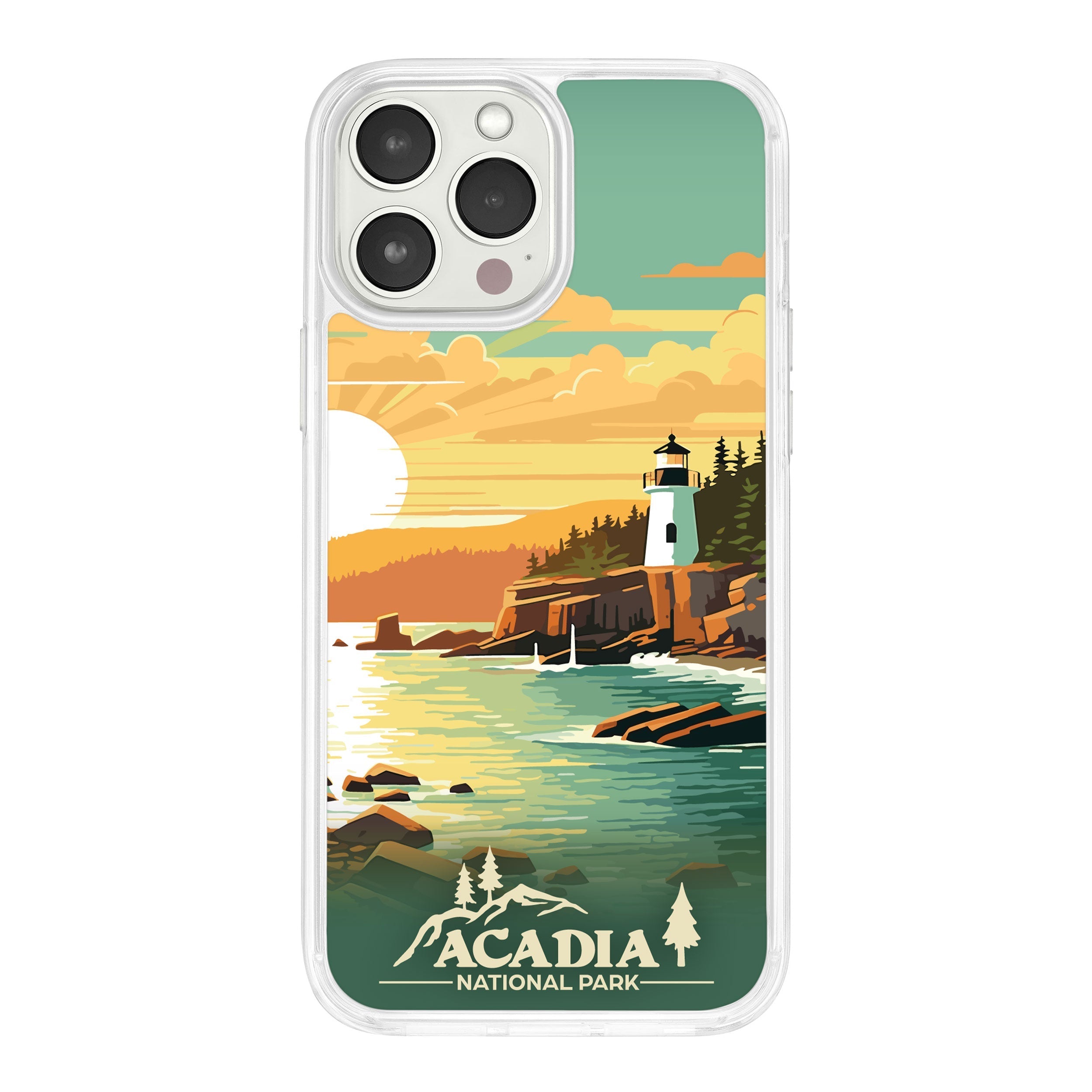 National Parks Acadia HD Apple iPhone 15 Series Mag-Safe Phone Case