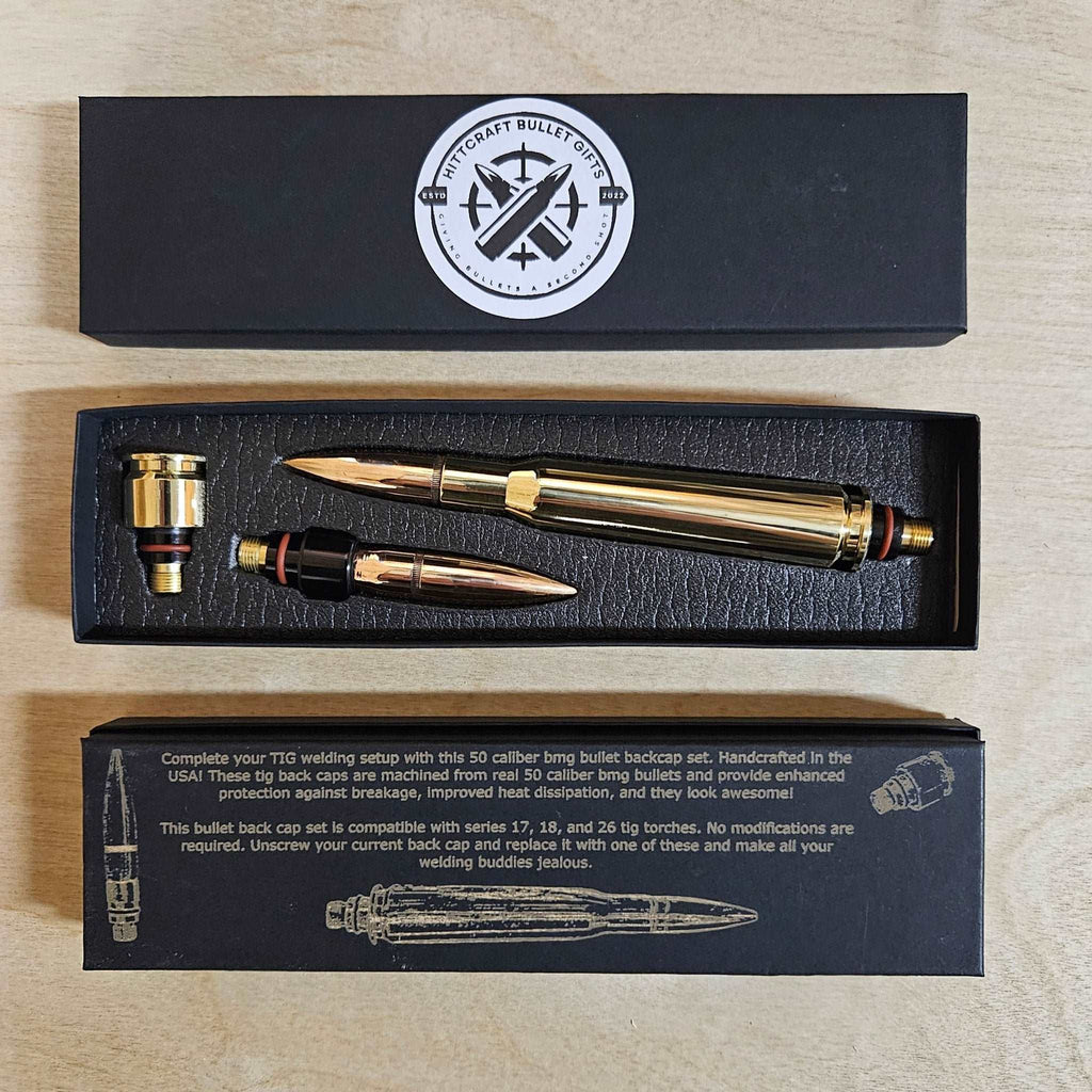 50 Cal BMG Bullet Tig Welding Back Cap Set