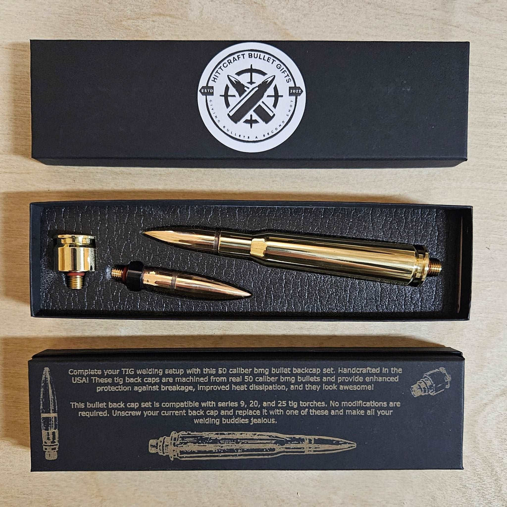 50 Cal BMG Bullet Tig Welding Back Cap Set