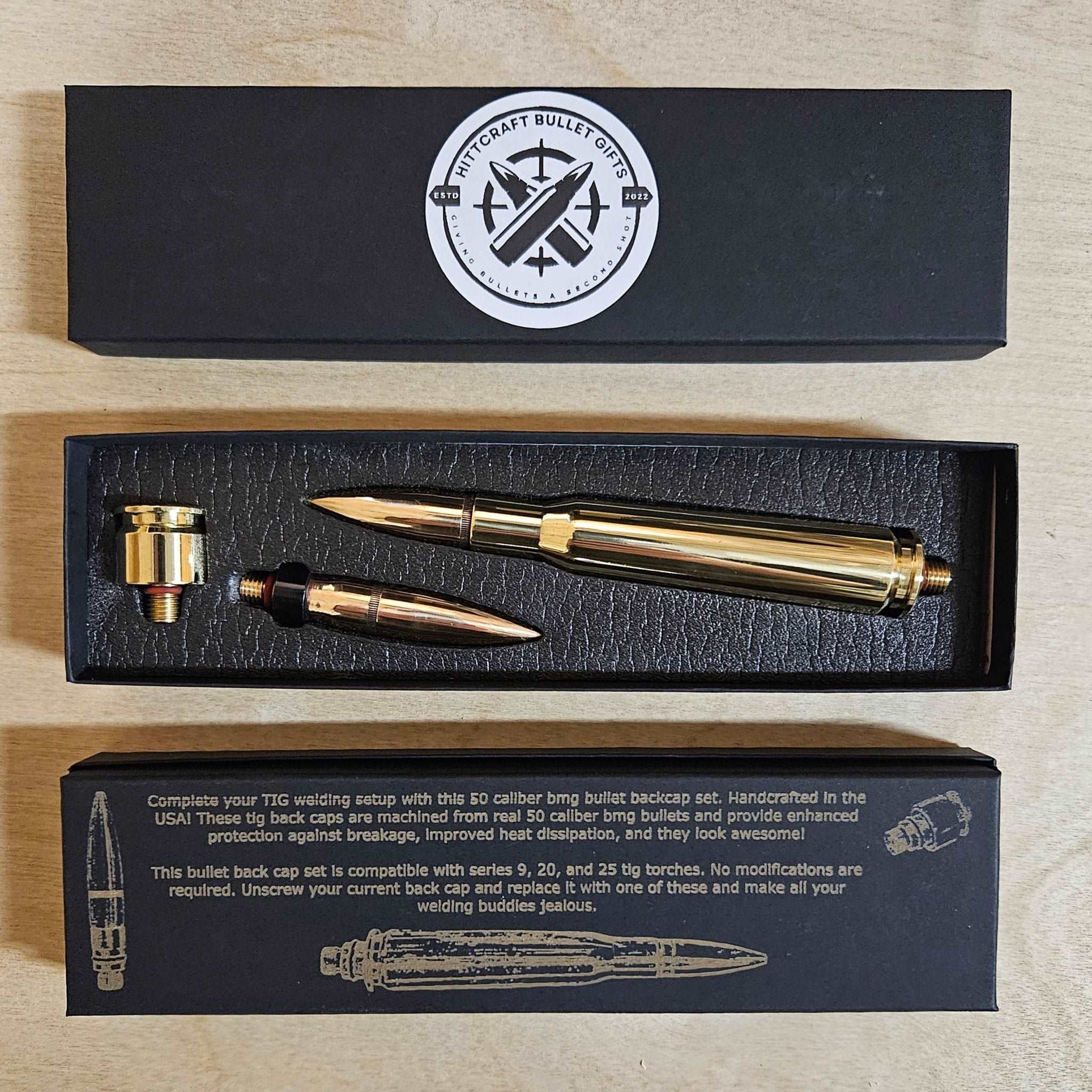 50 Cal BMG Bullet Tig Welding Back Cap Set