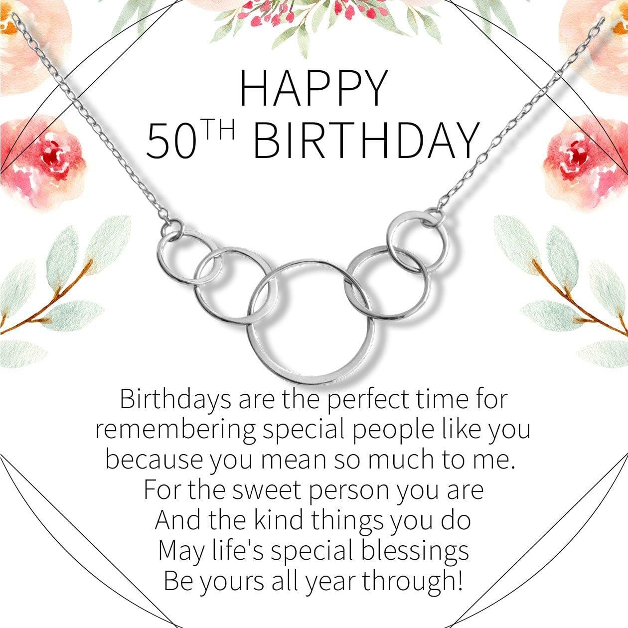 50th Birthday Necklace