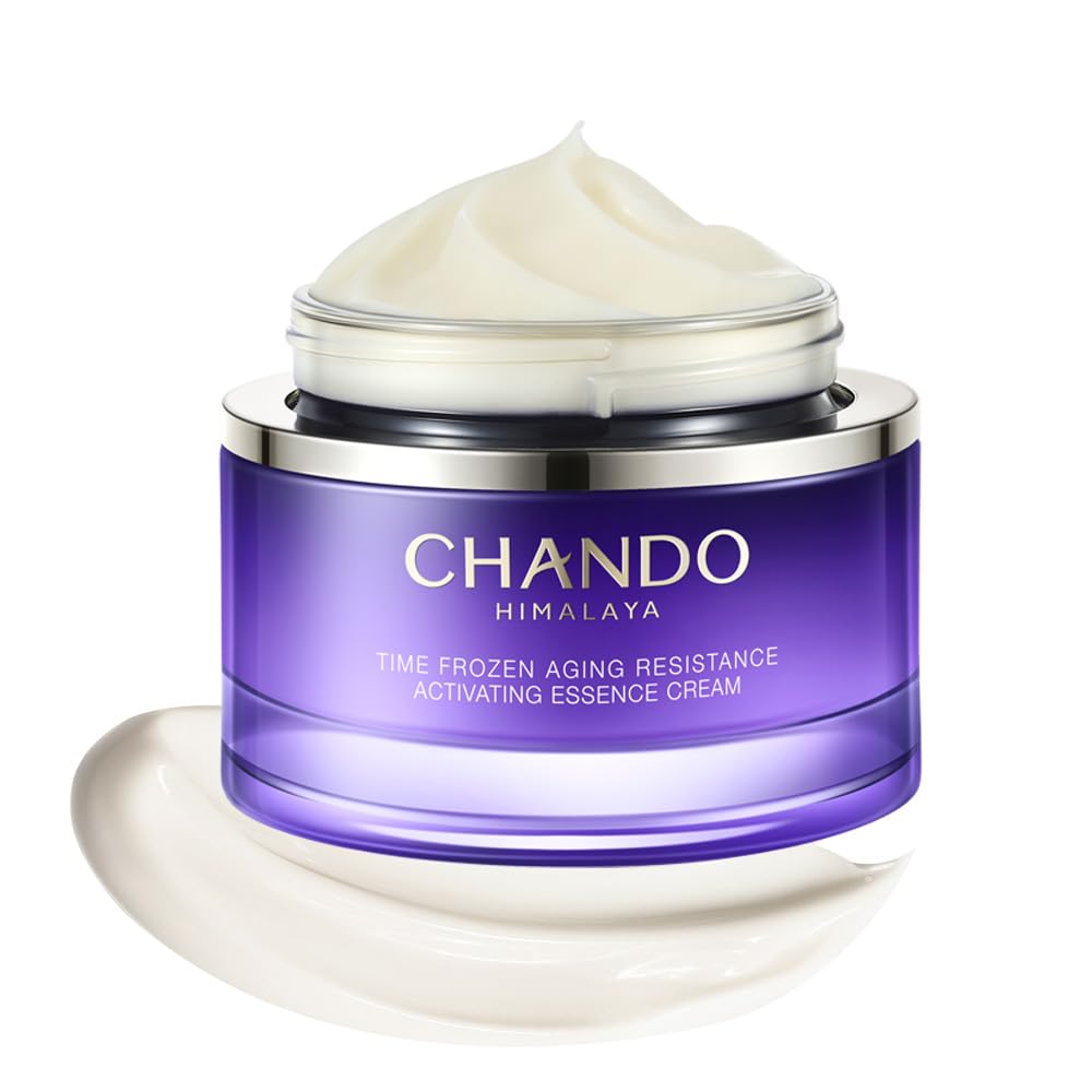 CHANDO HIMALAYA Repair Face Cream (55g/1.94oz) - Facial Essence Moisturizers with Peptides &amp;amp; Hyaluronic Acid &amp;amp; Ceramides for Renew Resurfacing, Visibly Hydrates &amp;amp; Plumps Skin