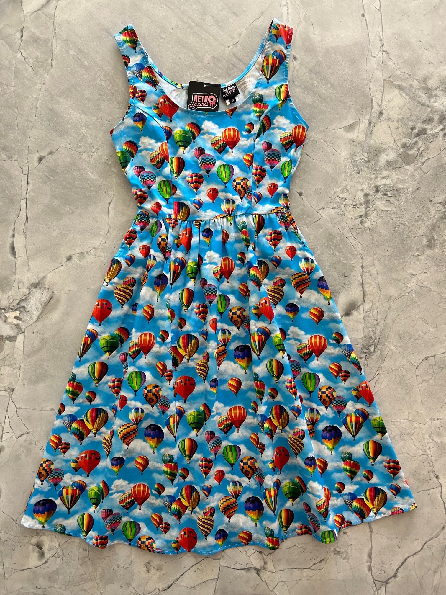 Hot Air Balloons Fit &amp;amp; Flare Dress