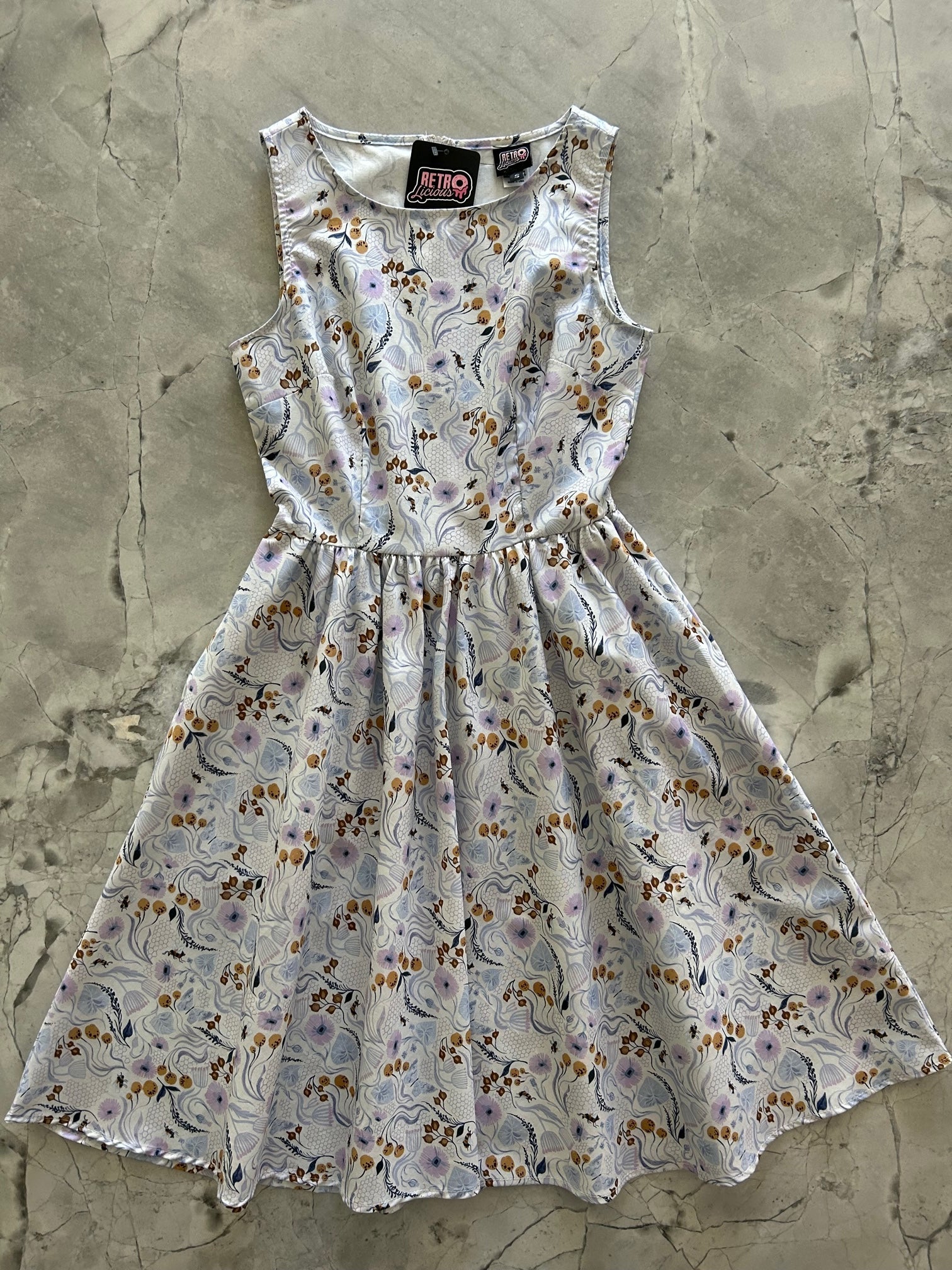 Pollinators Vintage Dress