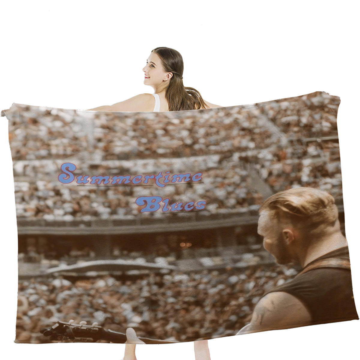 Zach Bryan - Summertime Blues Throw Blanket