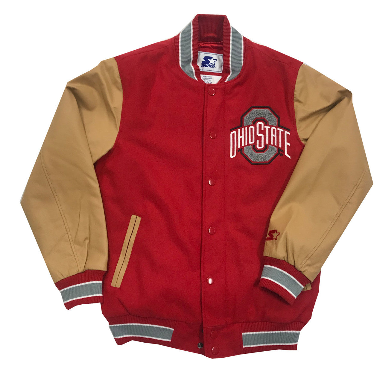 Ohio State Wool &amp;amp; Leather Letterman Jacket
