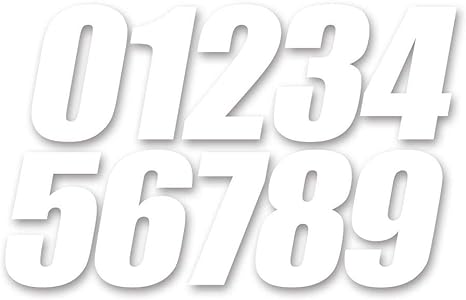 D&amp;#39;cor Visuals 45-16-9 Number 9 (White 6&amp;quot;), 3 Pack, 1 Pack