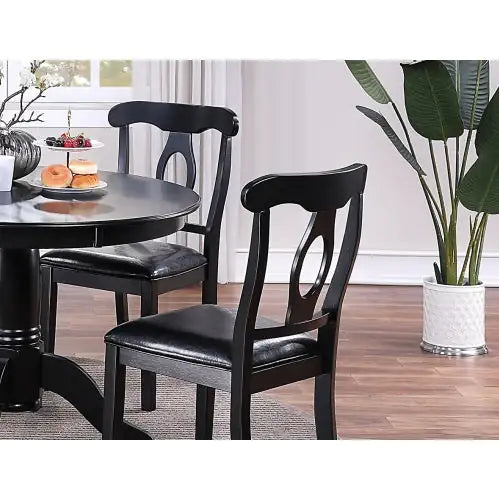 (.24) Style Loft Collection Classic Round 5pc Dining Set