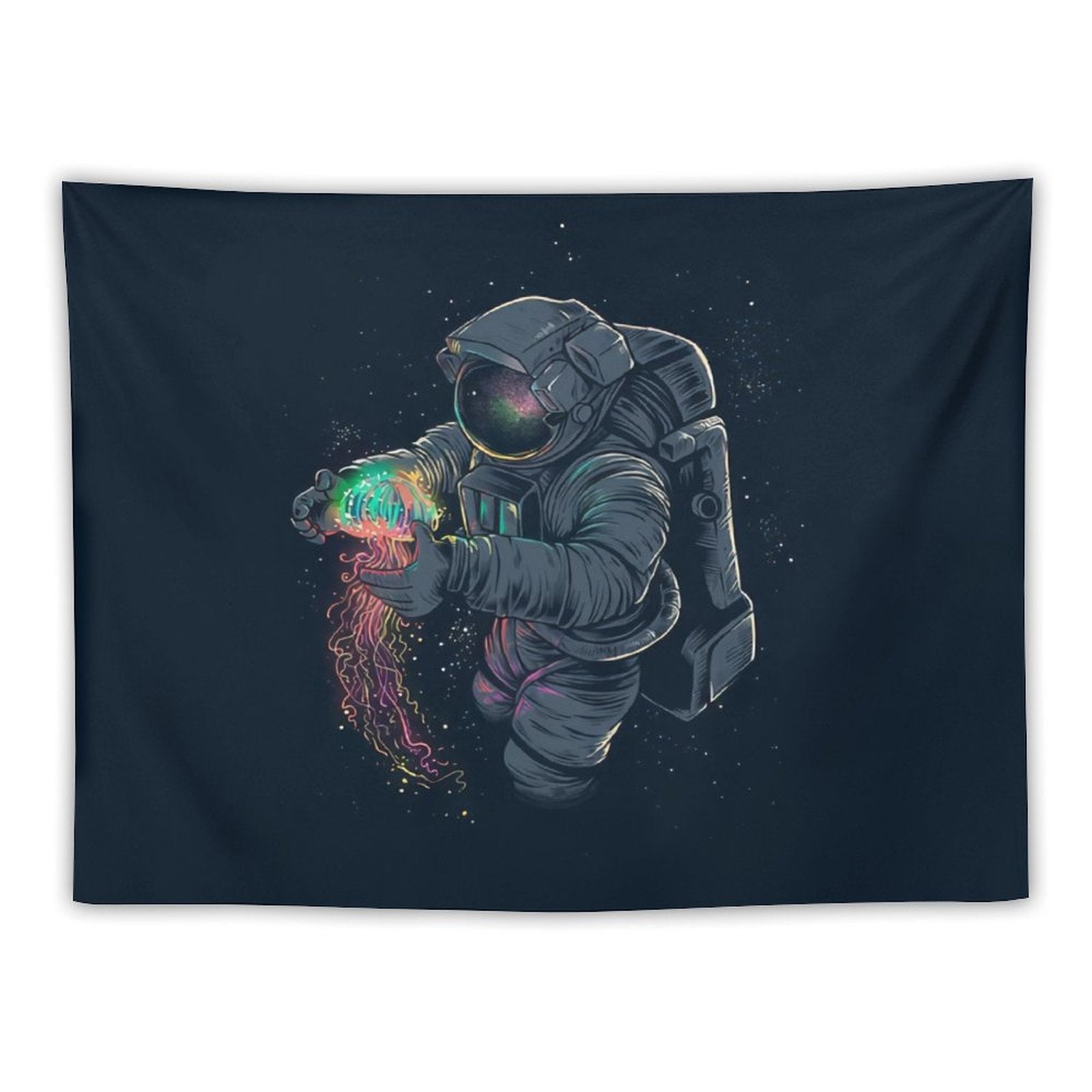 Astronaut Jellyspace Tapestry
