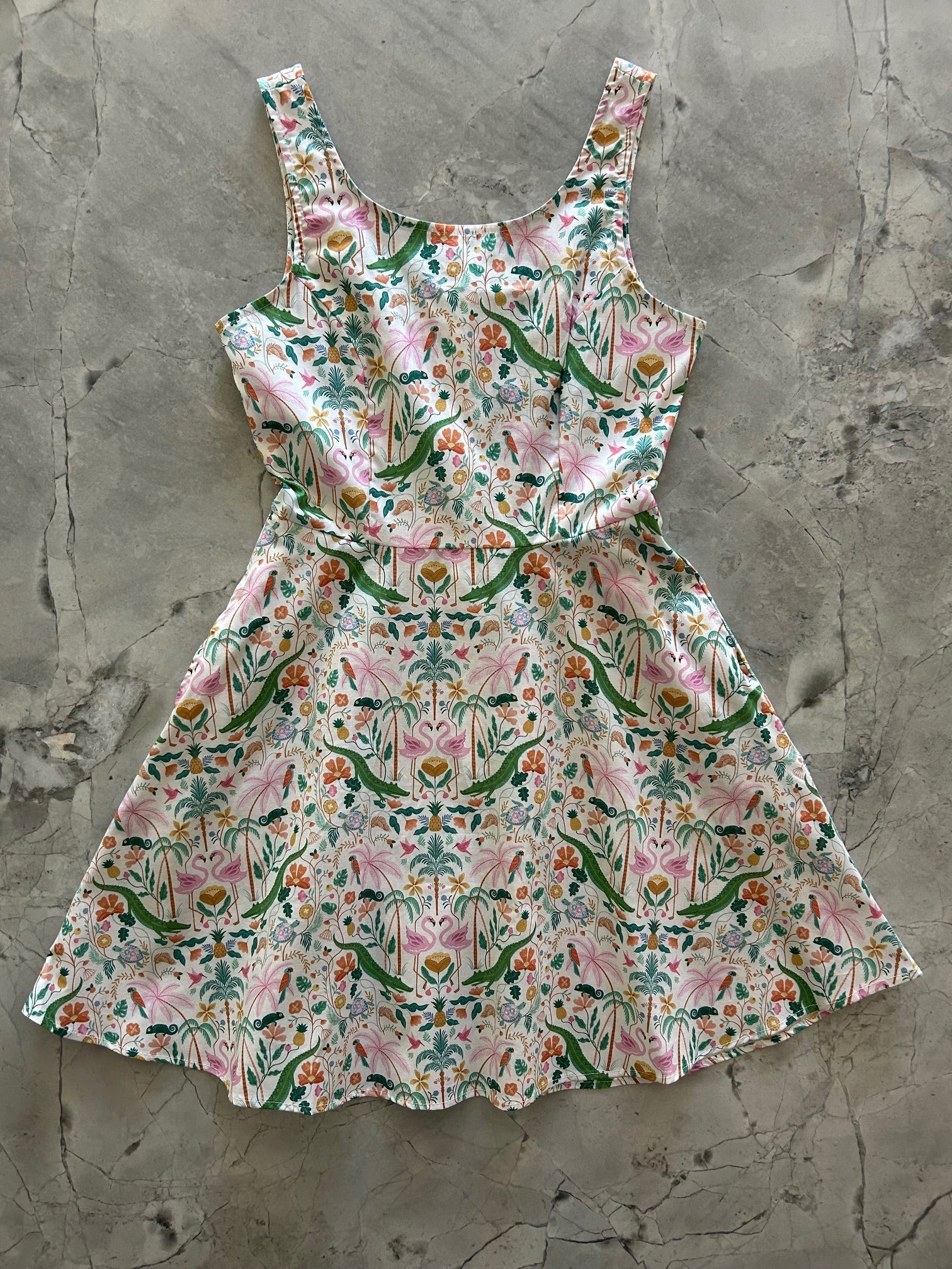 Tropical Skater Dress