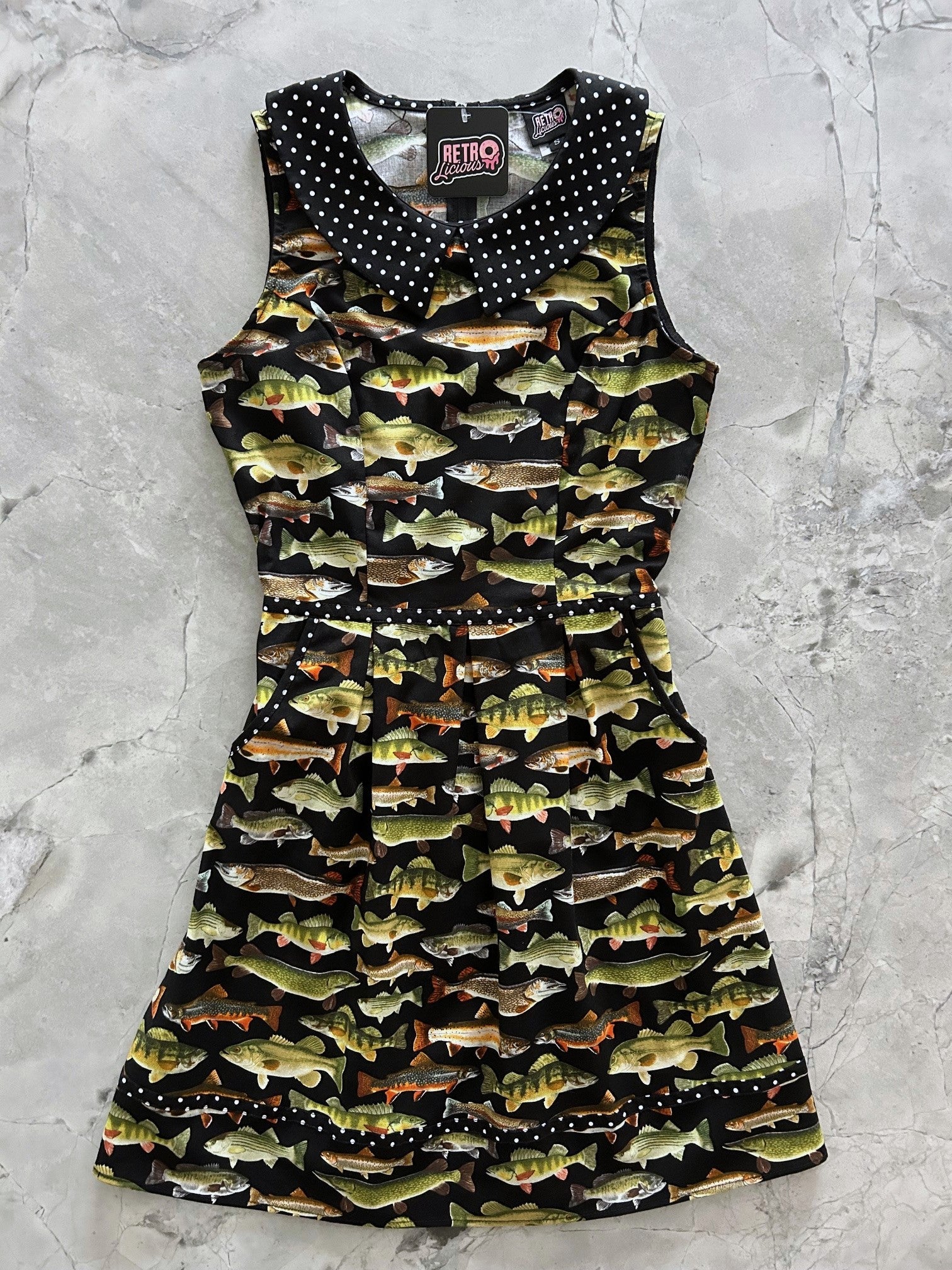 Fish Collared Dress