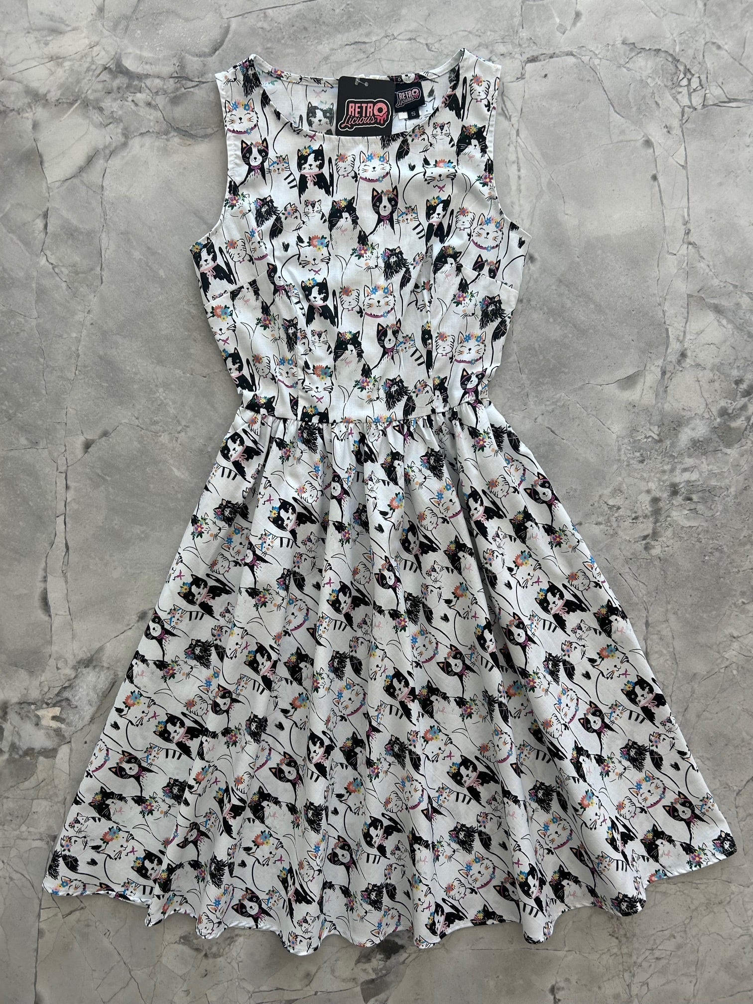 Fabulous Felines Vintage Dress