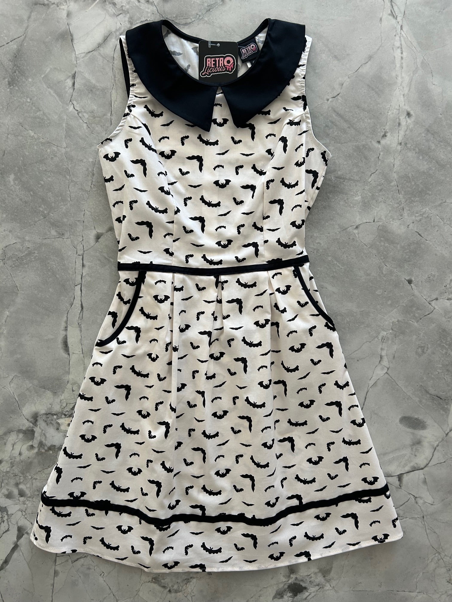 Bats Collared Dress