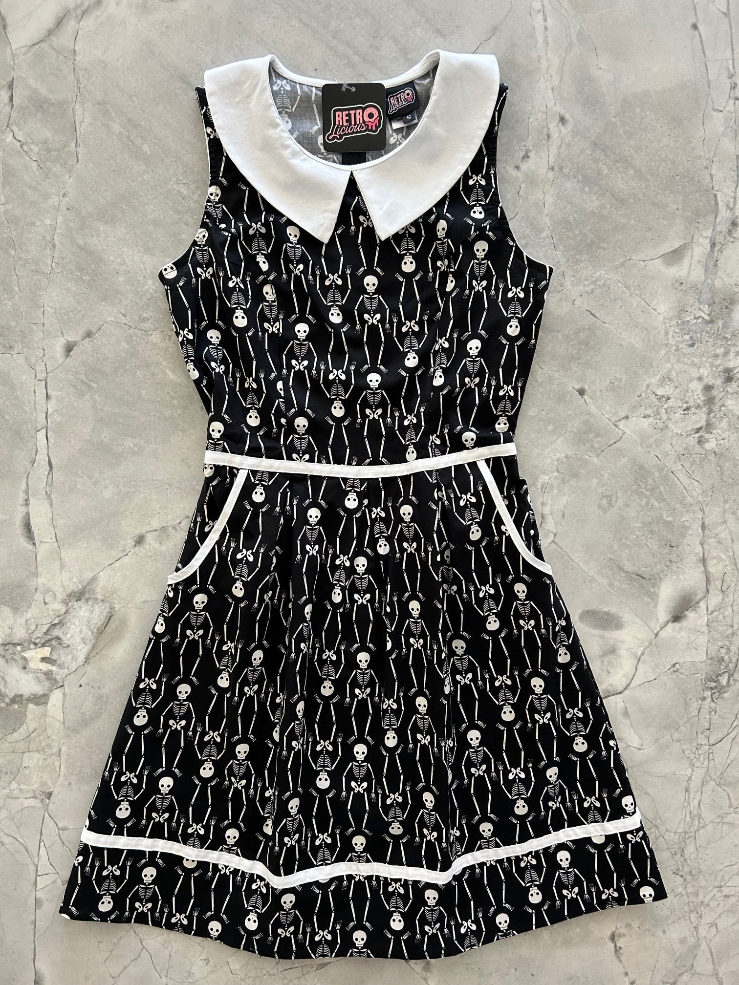 Skeleton Collared Dress