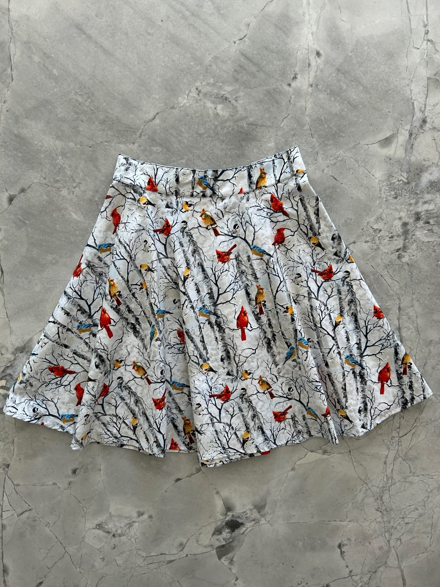 Birds on Branches Skater Skirt