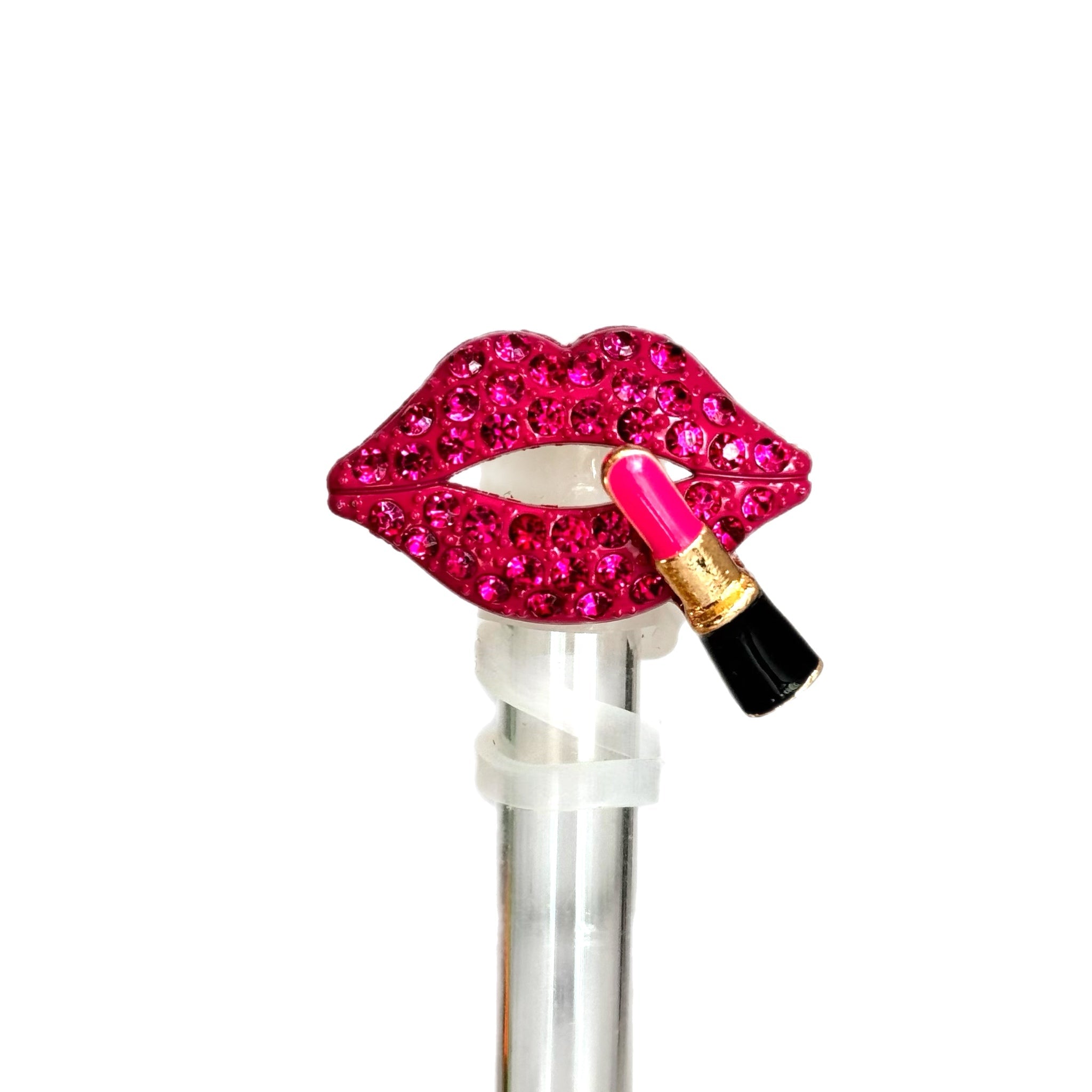 BLINGY LIPS DELUXE METAL STRAW TOPPER