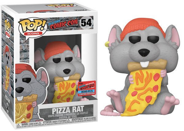 PIZZA RAT (RED HAT, GRAY FUR, ICONS) 54 - 2020 NYCC EXCLUSIVE /3000 MADE