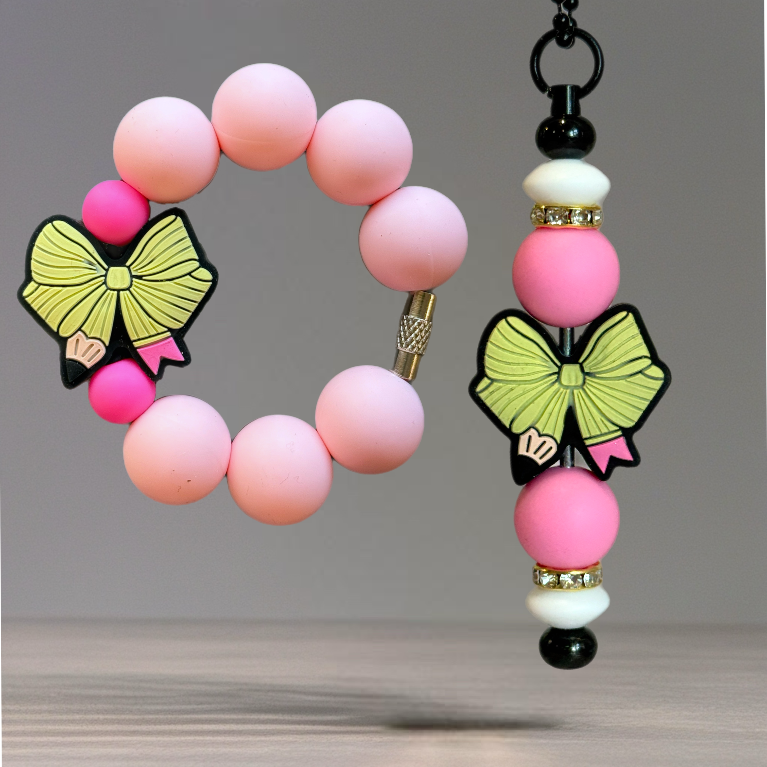 COQUETTE PENCIL CHARM - TUMBLER HANDLE CHARM