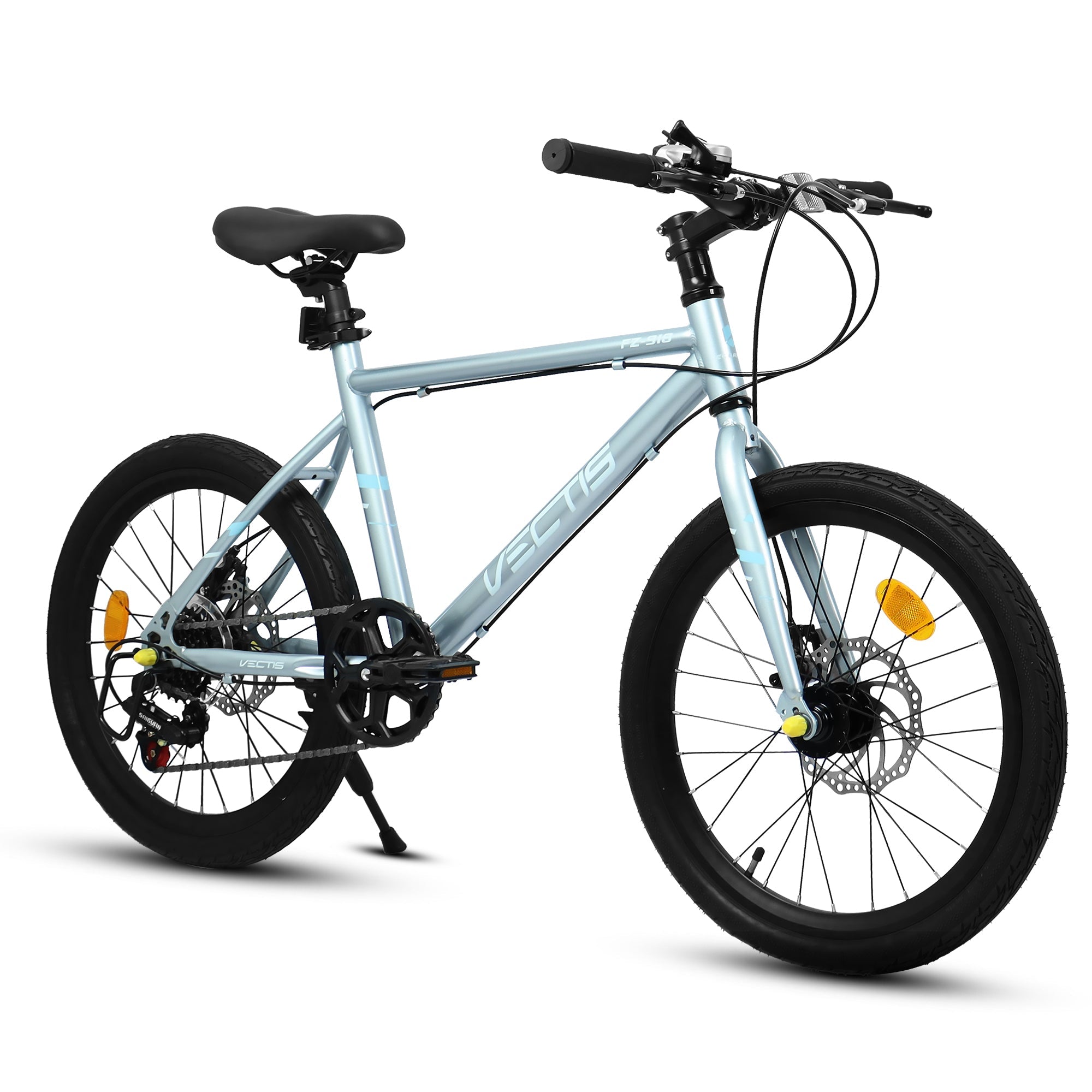 A20183 Kids Bike for 6-12 Years Old, 20 Inch Children&amp;#39;s Bicycle for Boys Girls, 7-Speed Steel Frame, , Dual Disc Brakes, 20x1.75 Inch Tires Road Bike, 4 Color Options