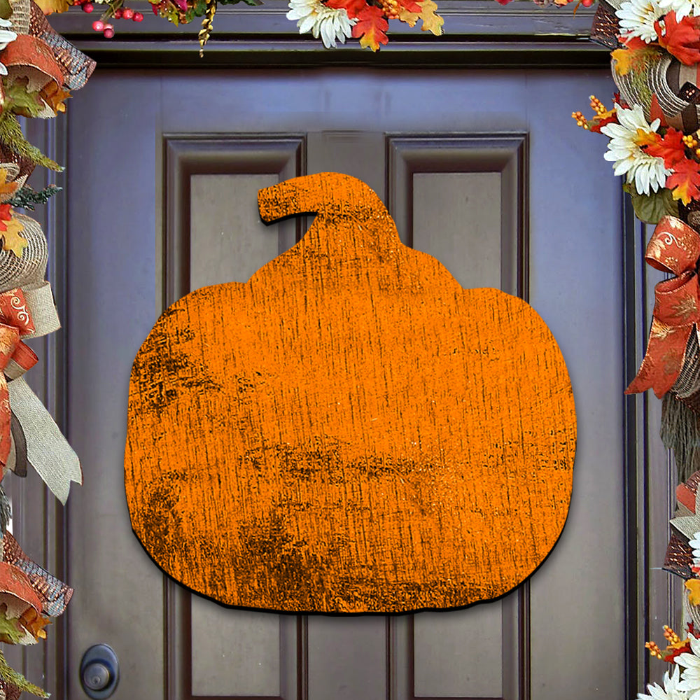 Pumpkin Rustic Halloween Door Decor by G. DeBrekht - Thanksgiving Halloween Decor - 8158413H-2