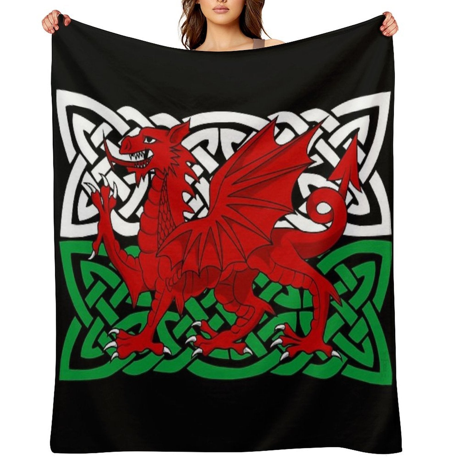 Y Ddraig Goch Throw Blanket