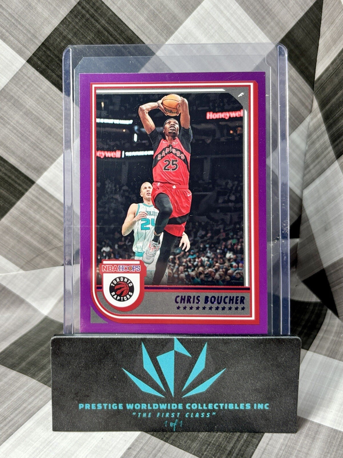 Chris Boucher 2022-23 Panini NBA Hoops Purple #42 Toronto Raptors