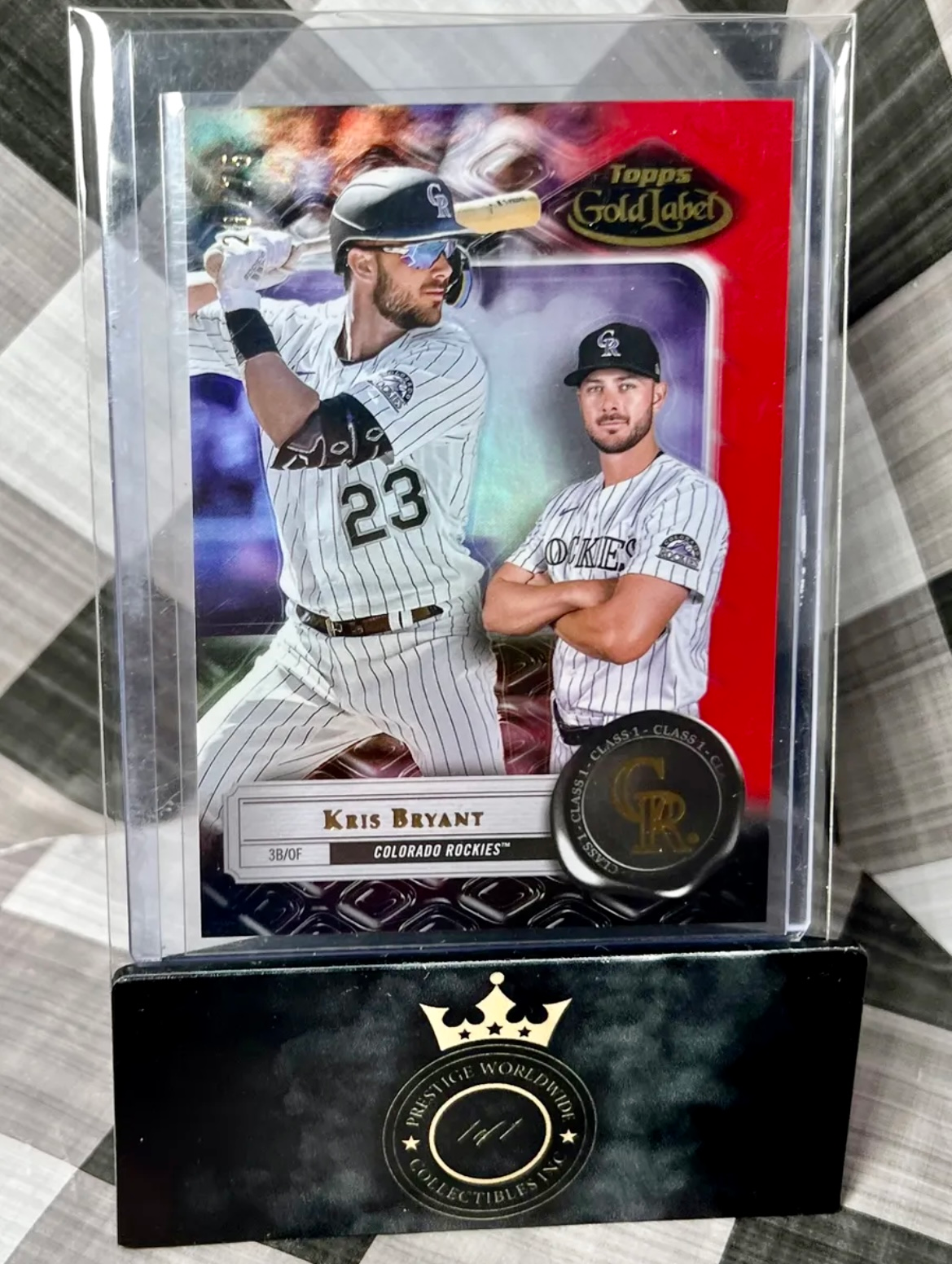 Kris Bryant 2022 Topps Gold Label /75 #36 - COL Rockies