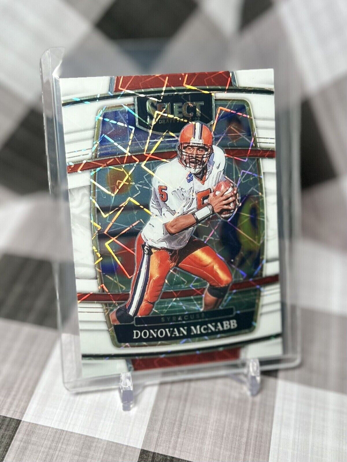 Donovan McNabb 2022 Select Draft Picks White Lazer #63 Eagles &amp;amp; Syracuse HOF QB