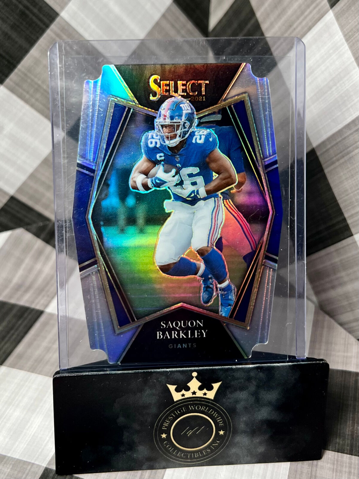 Saquan Barkley 2021 Select Premier Level Die Cut #126