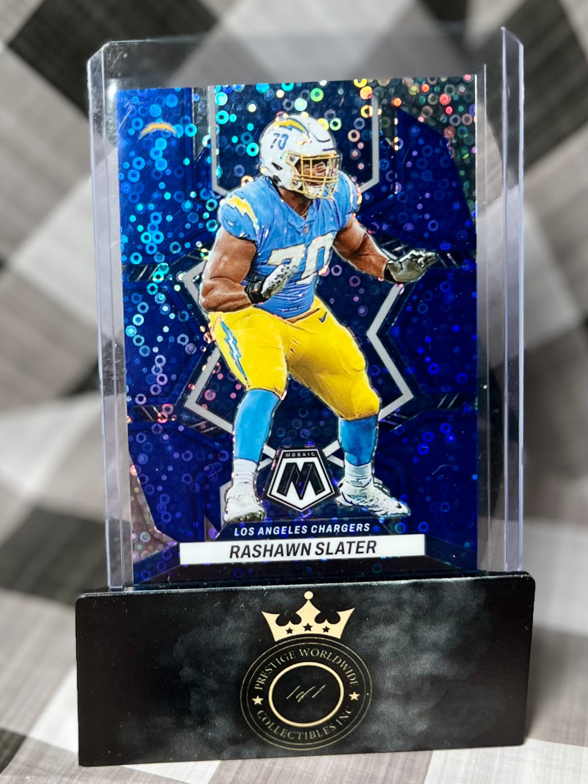 Rashawn Slater 2022 Mosaic Blue Disco /75 #105