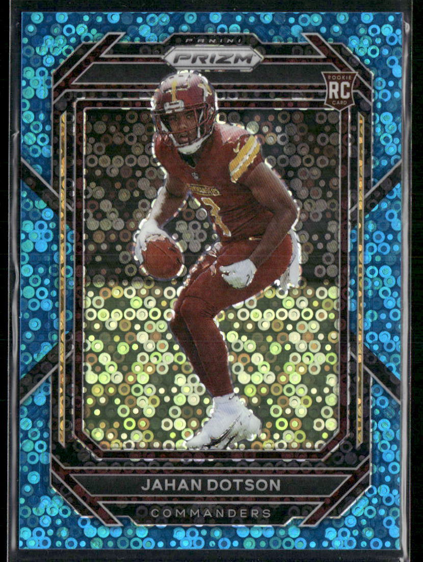 2022 Panini Prizm #312 Jahan Dotson No Huddle Blue #/79