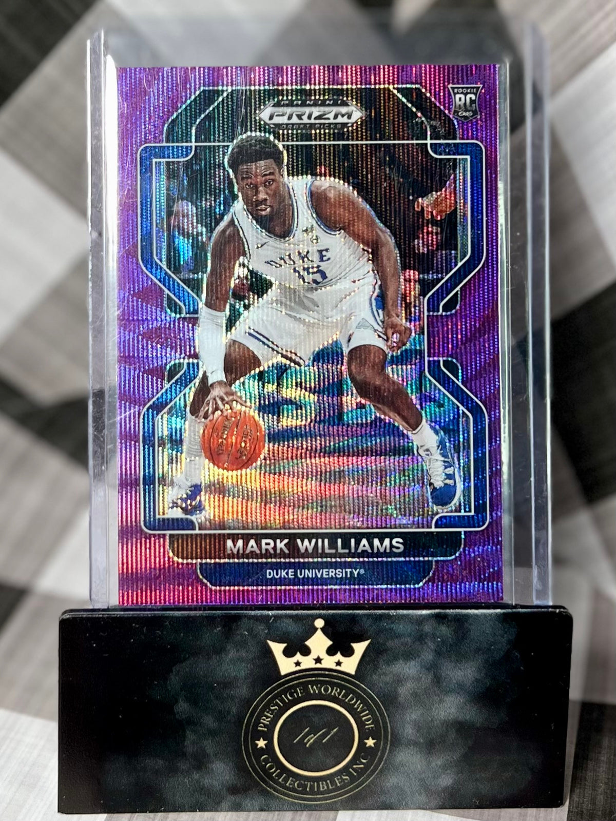 Mark Williams 2022 Prizm Draft Picks Purple Wave Rookie #62