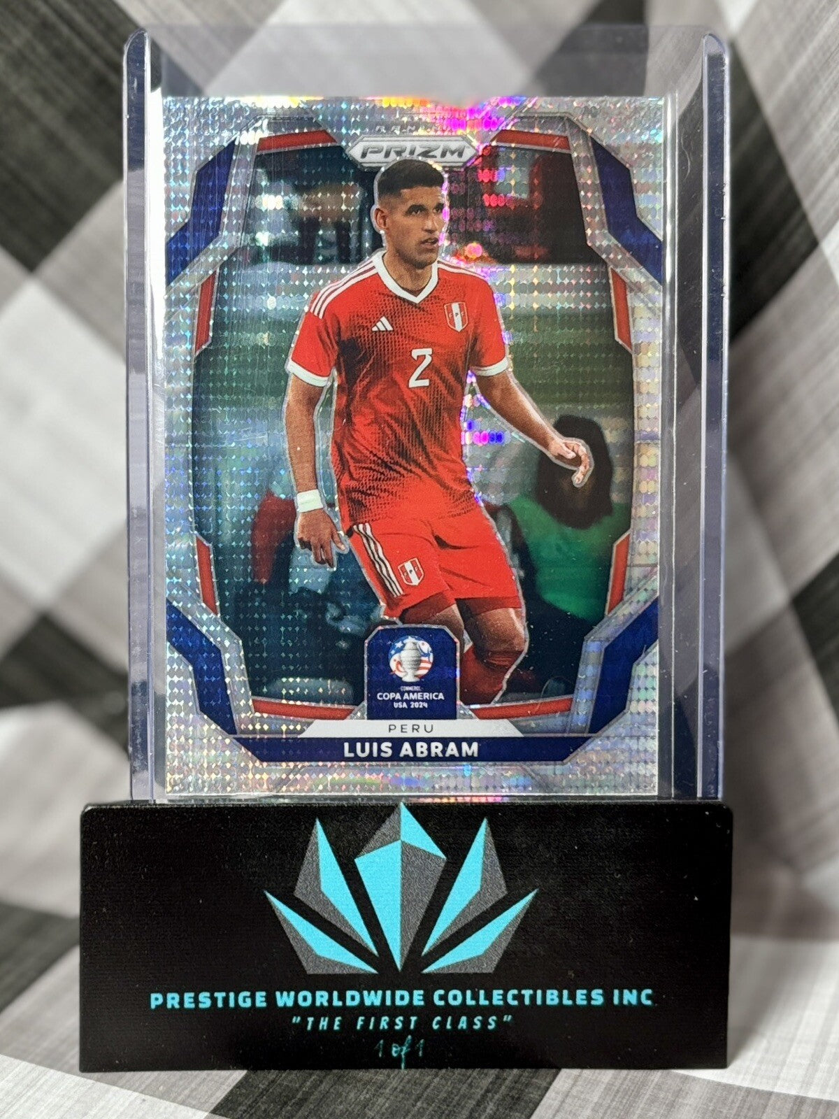 Luis Abram 2023-24 Prizm Copa America Silver Pulsar Prizm #92 Peru