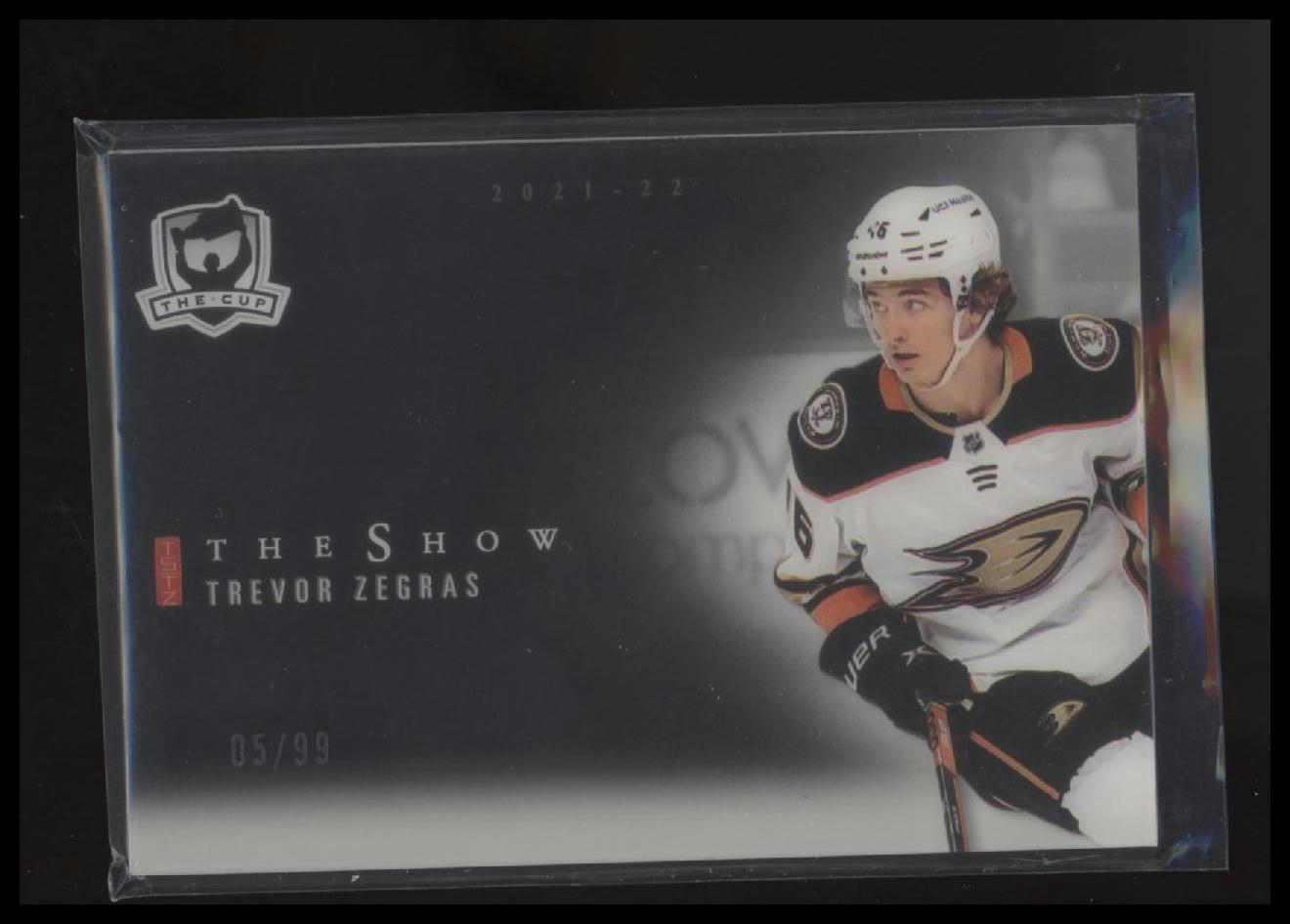 2021-22 Upper Deck The Cup #SB-31 Trevor Zegras The Show Black #/99