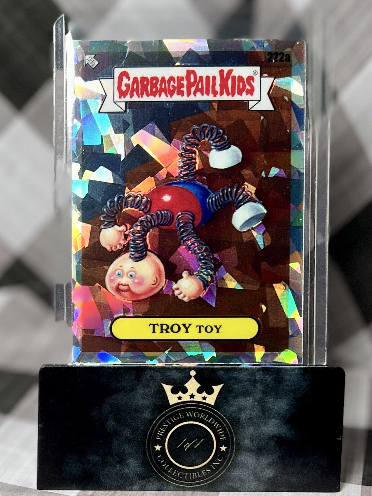 Troy Toy 2023 Garbage Pail Kids CHROME Series 6 Atomic Refractor 222a