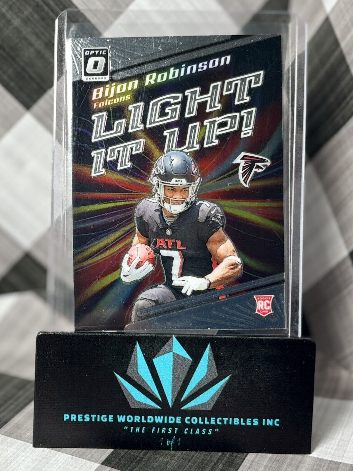 Bijan Robinson 2023 Donruss Optic Light it Up Rookie #LU-BR Atlanta Falcons RC