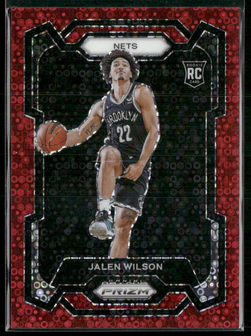2023-24 Panini Prizm #128 Jalen Wilson Prizms Fast Break Red #/100