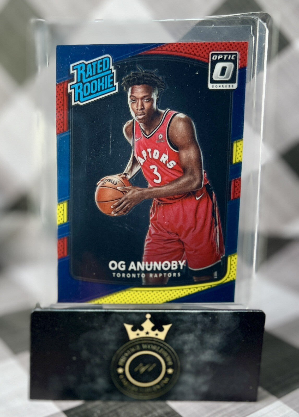 OG Anunoby 2017-18 Donruss Optic Rated Rookie Red Yellow #178 Toronto Raptors RC