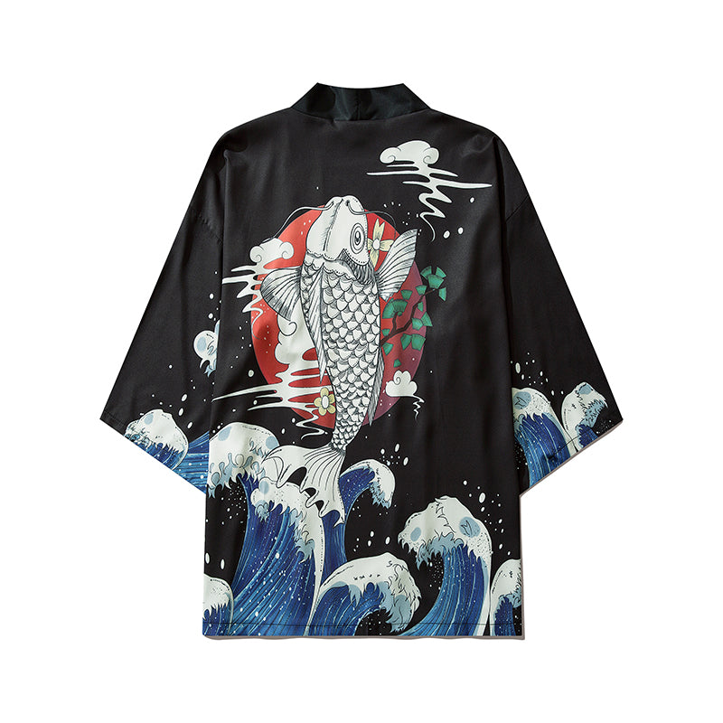 YC6327 Jumping Fish Kimono