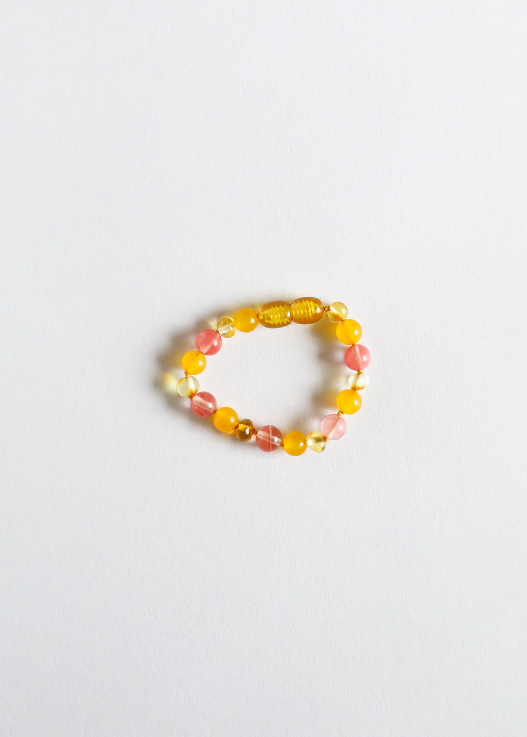 Polished Honey Baltic Amber + Honeysuckle Gemstones || Kids Set ||