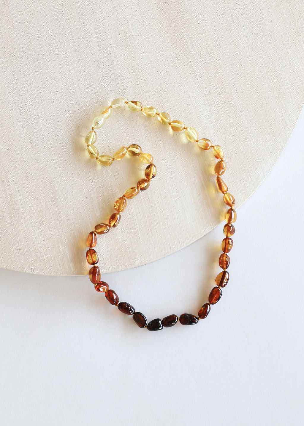 Polished Ombre Baltic Amber || Necklace
