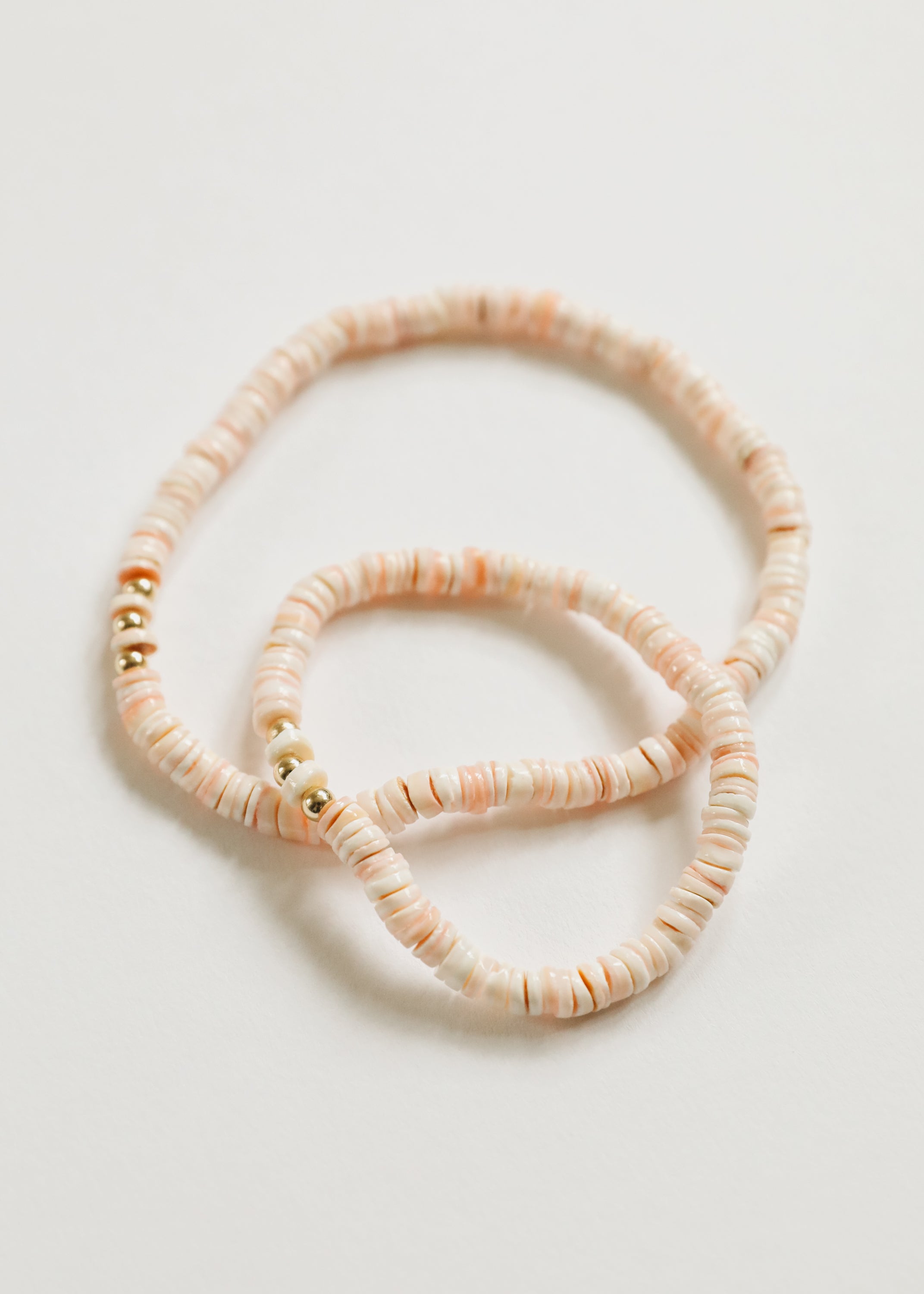 Pure Sea Shell + 14k Gold Filled || Stretch Anklet or Bracelet