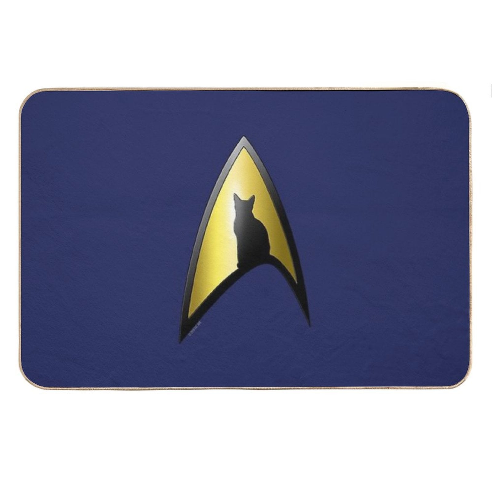 Starfleet Cat Bath Mat