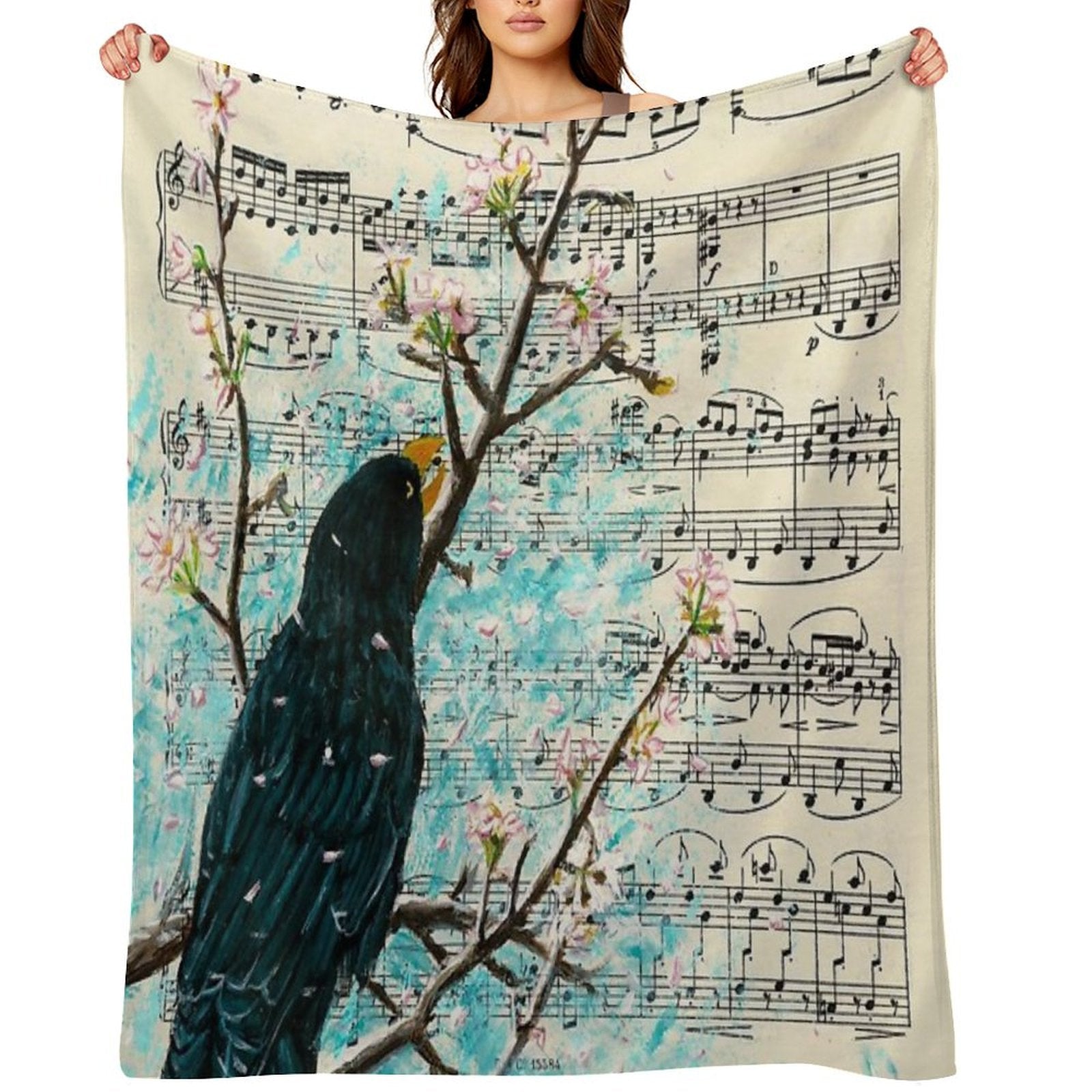 Blackbird Throw Blanket