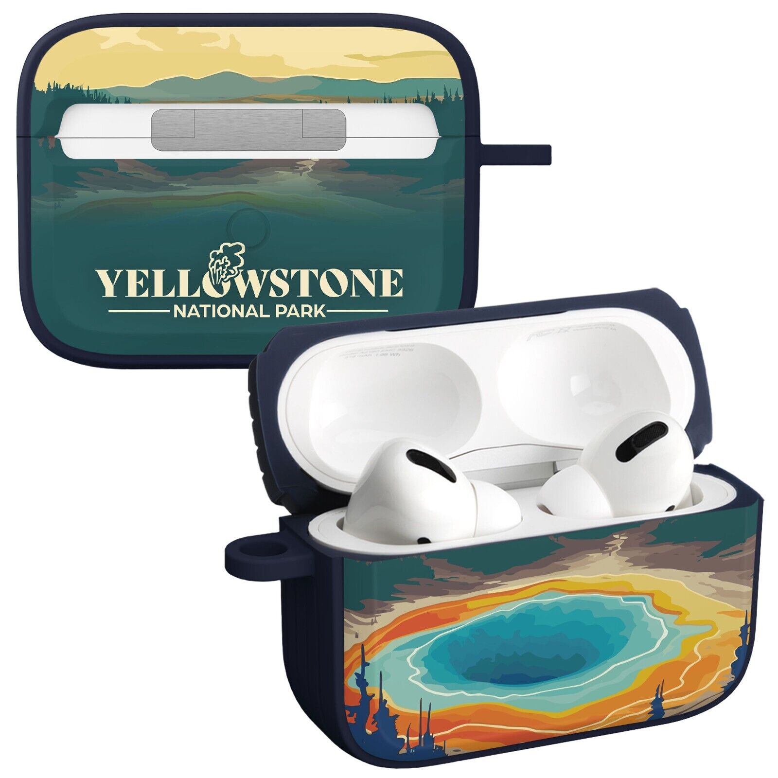 National Parks Yellowstone HDX Apple Airpods Pro 1 &amp;amp; 2 Case Cover