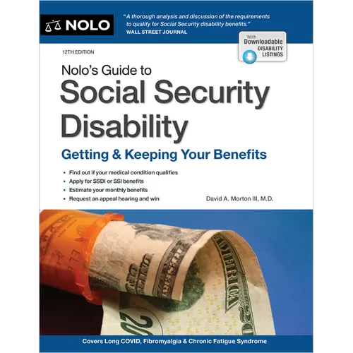 Nolo&amp;#39;s Guide to Social Security Disability: Getting &amp;amp; Keeping Your Benefits - Paperback