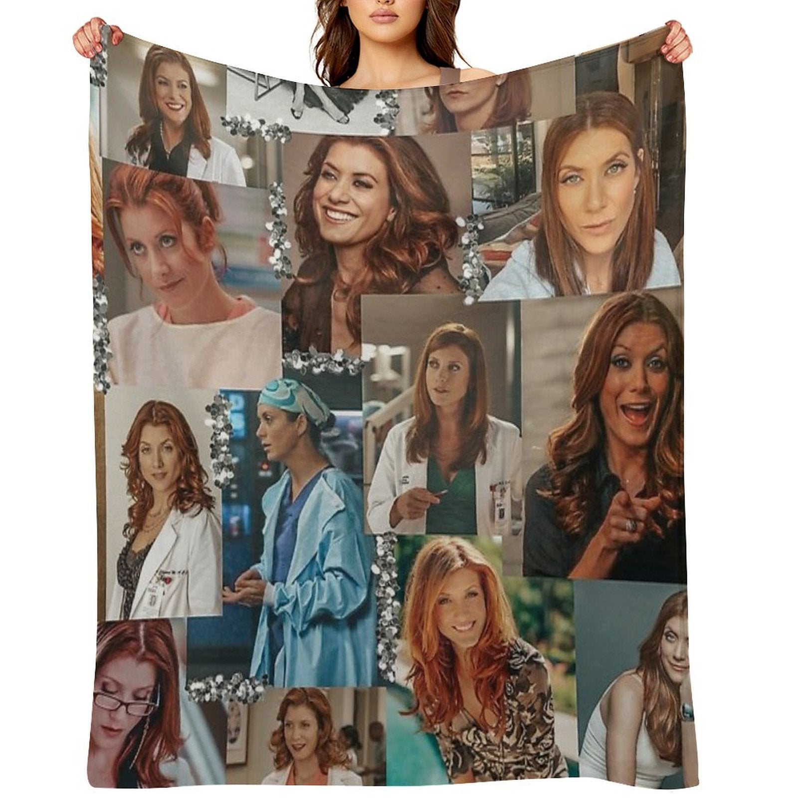 Addison Montgomery Collage ) Throw Blanket