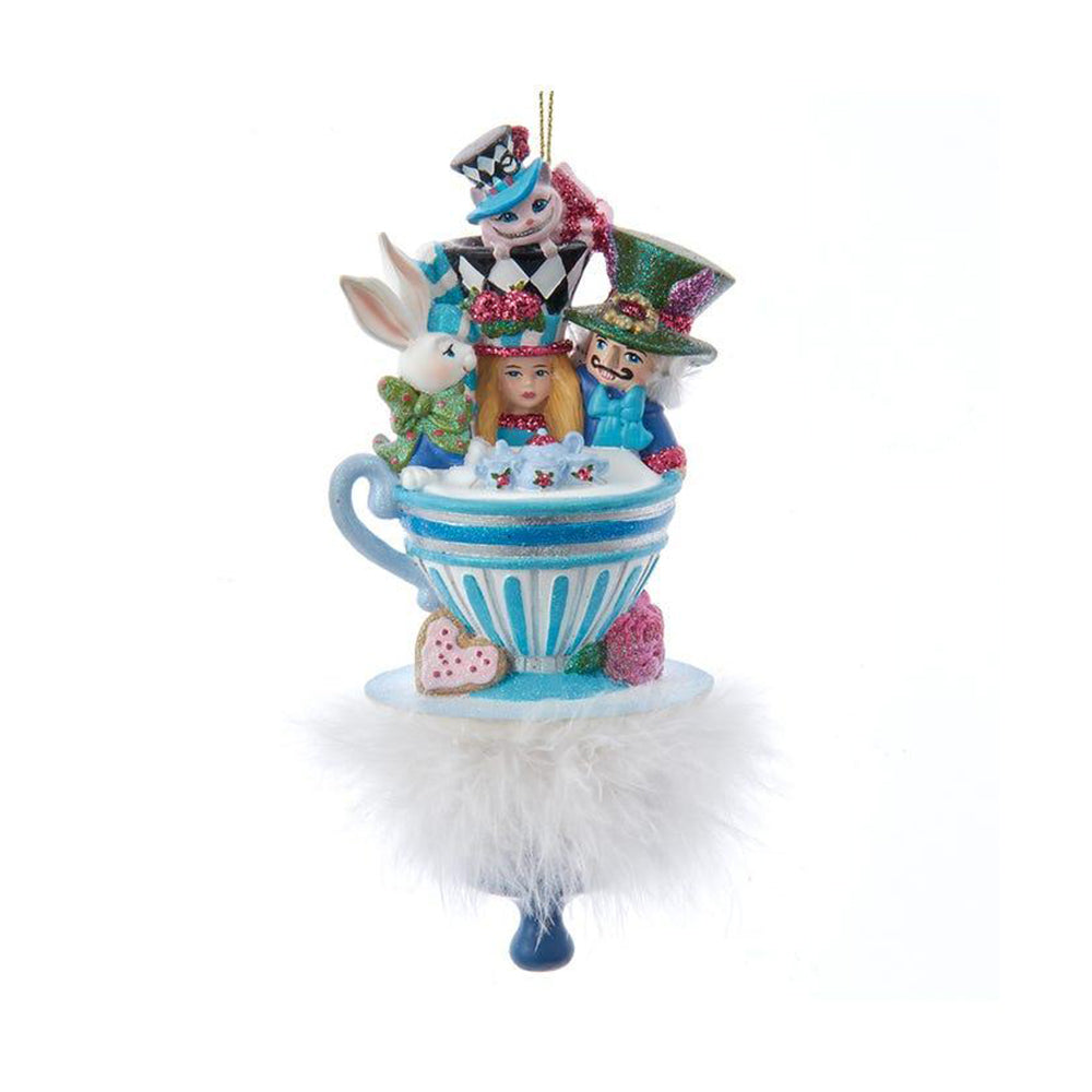 6.25&amp;quot; Holly Hats™ Alice &amp;amp; Friends Tea Party Hat Ornament by Kurt Adler