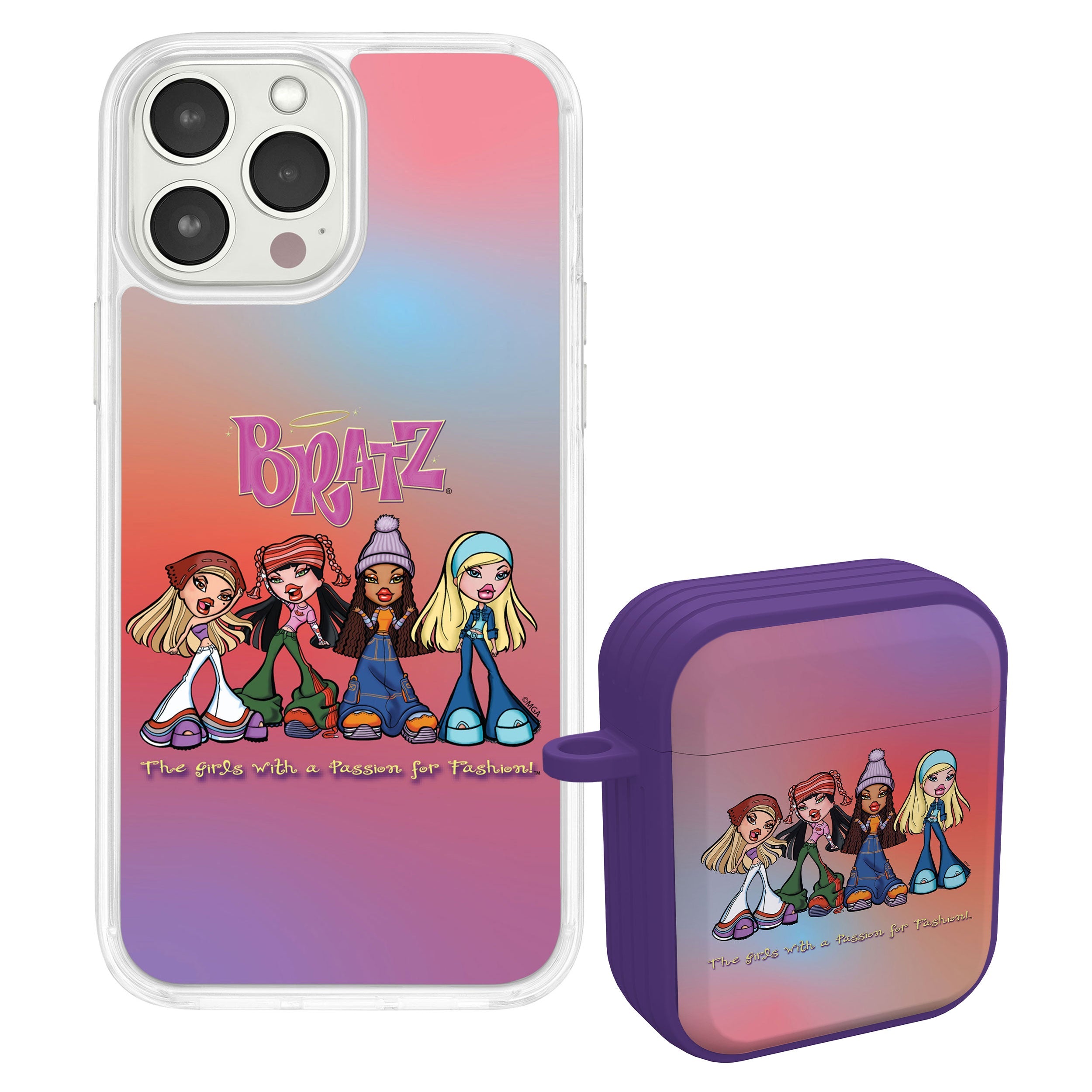 Bratz® Classic HD Apple iPhone 13 Mag-Safe Phone Case and AirPods Gen 1 &amp;amp; 2 Combo Package